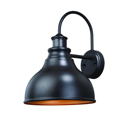 Vaxcel Delano Bronze Motion Sensor Dusk to Dawn Farmhouse Barn Dark Sky Outdoor Wall Light T0291
